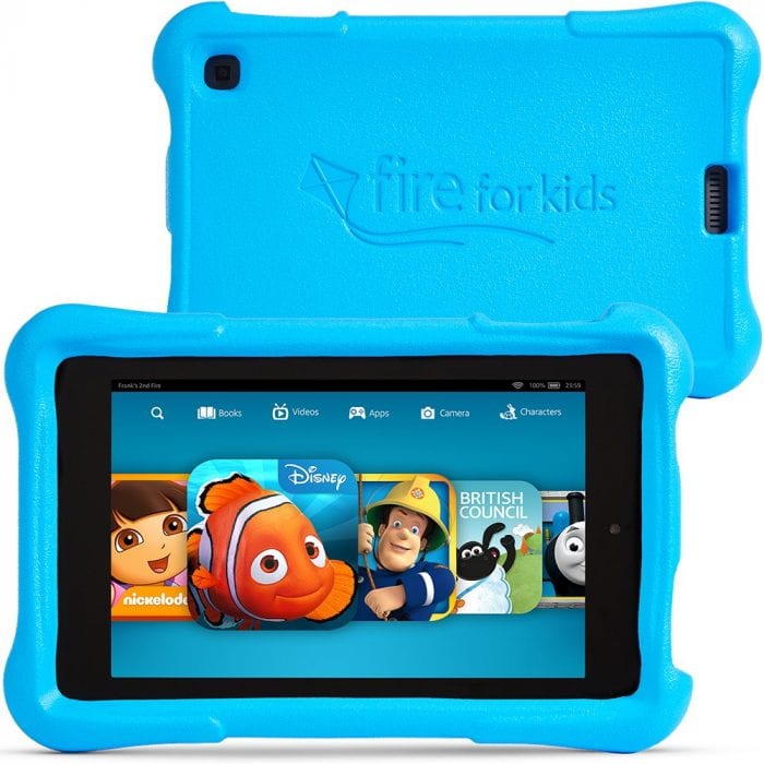Fire HD Kids Edition Front and Back Blue