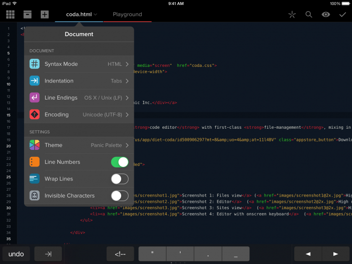 iPad en US 03 Document Settings