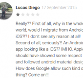Android users really dont like Apple offering a migration tool on Google Play