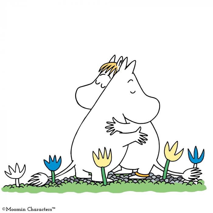 Moomin hug Moomijis