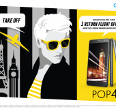 POP! Get a return flight across Europe when you buy an Alcatel POP 4