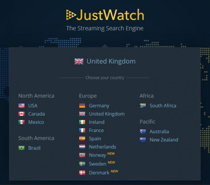 Justwatch regions