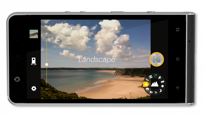 ektra camera ui mockup landscape