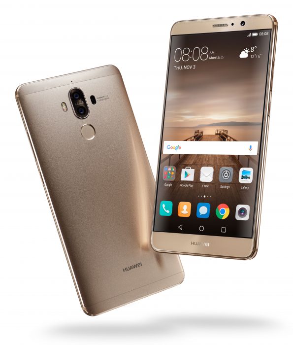 mate 9 champagne gold front back