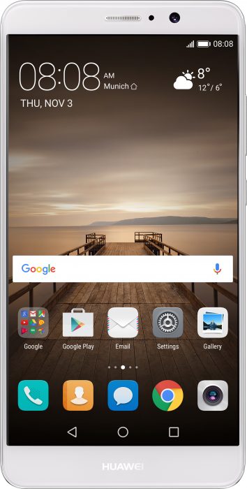 mate 9 moonlight silver front