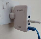 aLLreLi 4 port Travel Wall Adapter   Review