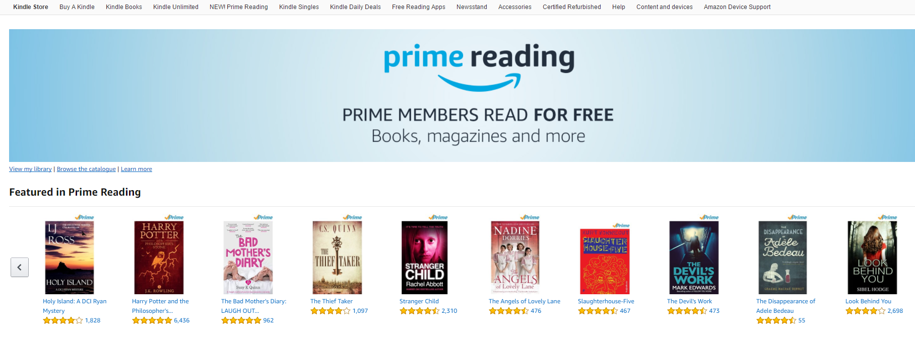 amazon prime reading amazon prime reading