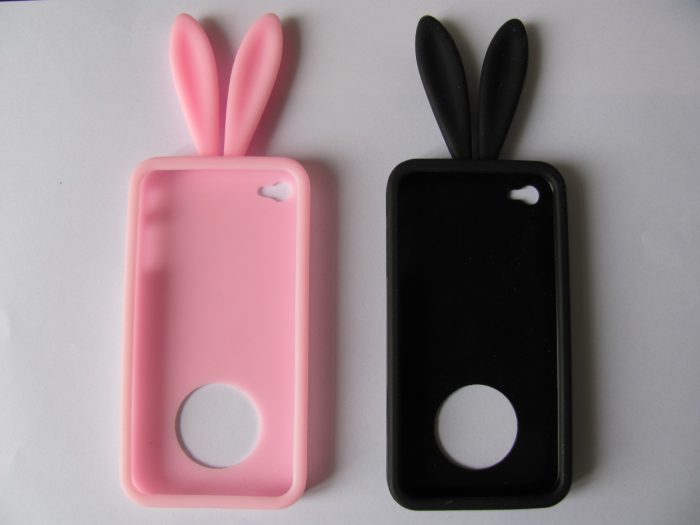 Silicone Phone Case for iPhone 4G Rabbit Phone Cover