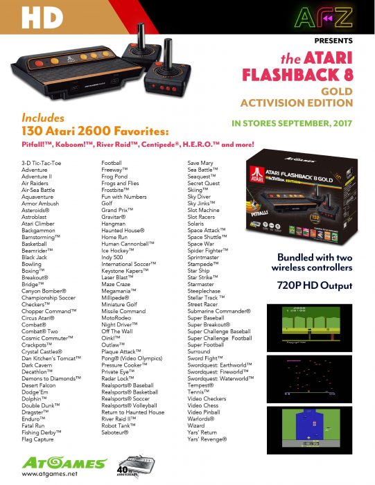 2017 Atari Flashback Gold Activision page 001
