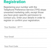 Register and check callers via the Telephone Preference Service