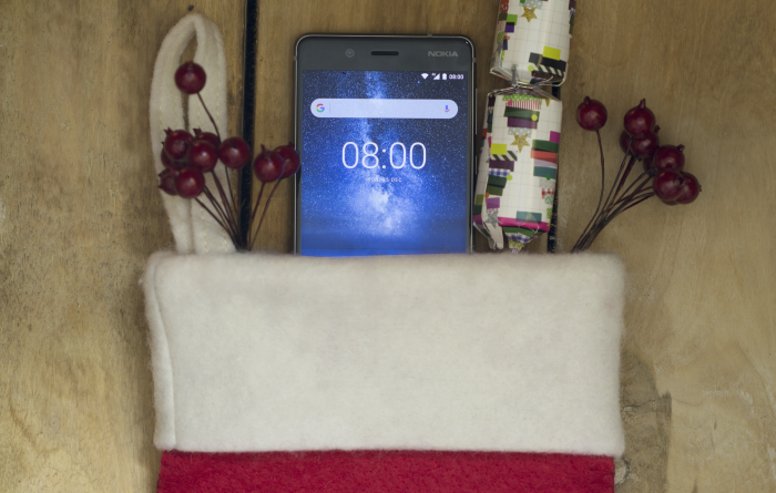 Nokia8 in stocking