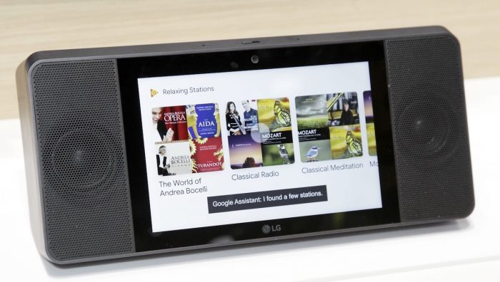 LG ThinQ Google Assistant Touch Screen Speaker 001
