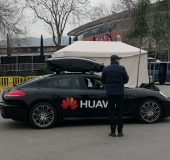 #MWC18  Huawei push their AI tech further .... into a car!!