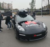 #MWC18  Huawei push their AI tech further .... into a car!!