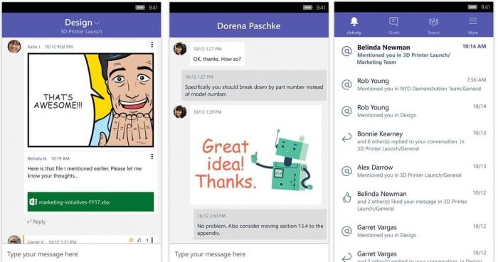 Microsoft Teams for Windows Phone min