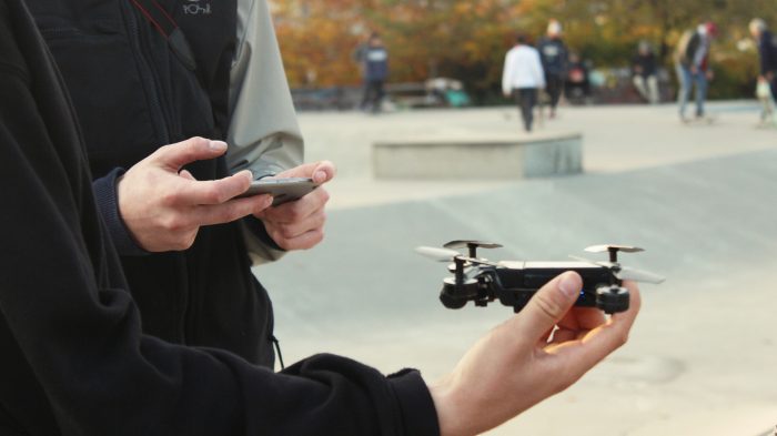 drone in hand HD