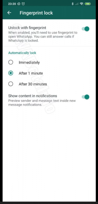Fingerprint unlock finally coming to WhatsApp.