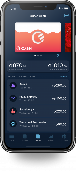 Curve Cash in App