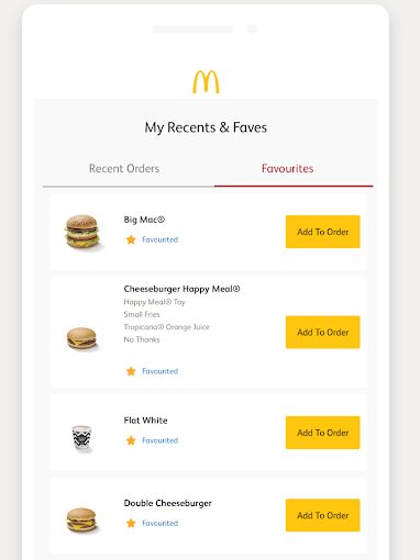 Order McDonalds and have it dropped to your table. All via your phone.
