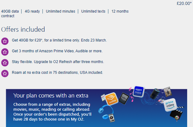 O2 SIM only deal. 100GB monthly, cheap!