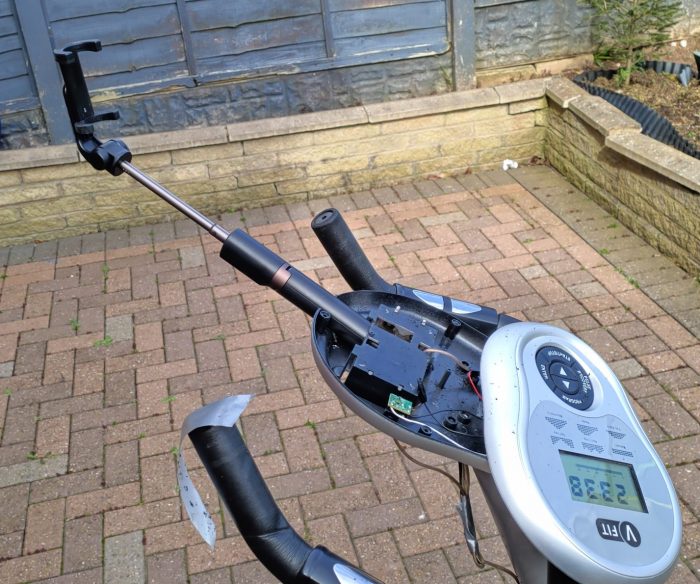 Home Active   Stay at home, but stay healthy. Adding a screen to an old exercise bike!