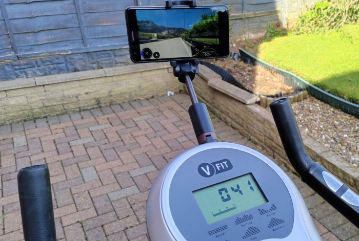 Home Active   Stay at home, but stay healthy. Adding a screen to an old exercise bike!