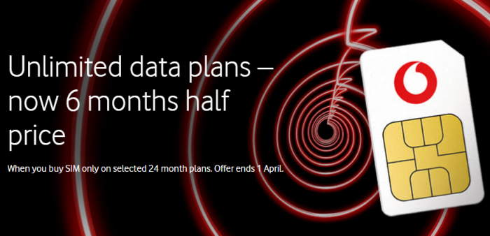 Vodafone slices half off SIM only plans for 6 months