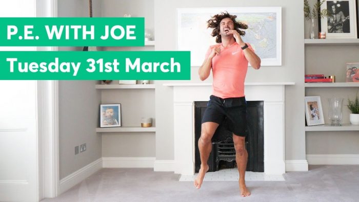 Daily Joe Wicks PE Lessons   All ad revenue heading to the NHS