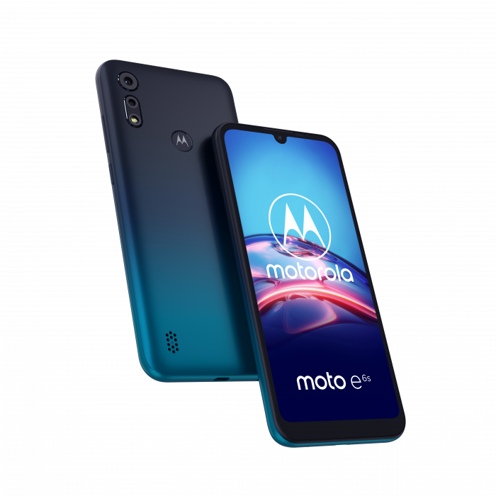 moto E6 S ROW Peacock Blue PDP HERO