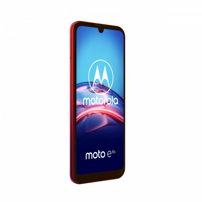 moto E6 S ROW SunriseRed DYN FRONTSIDE LEFT