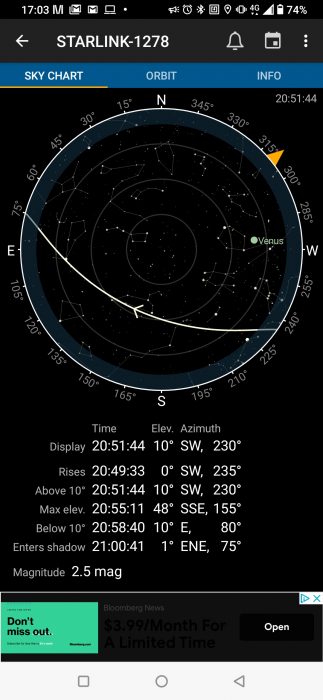 Wanna see the Starlink satellites? Try these apps.