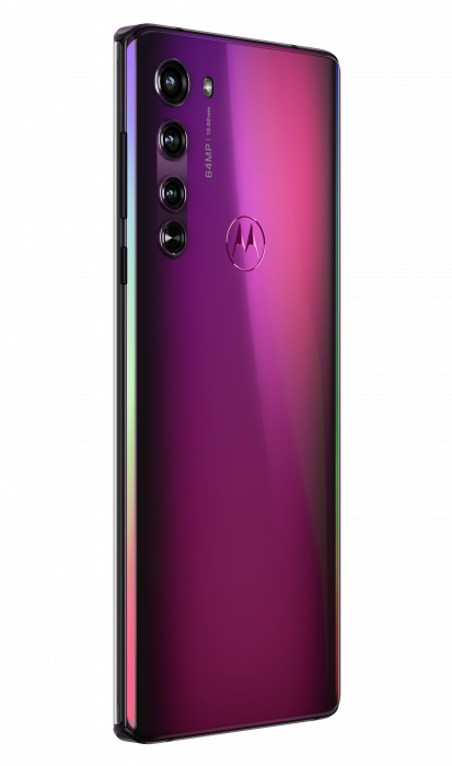 motorola edge midnight magenta backside right