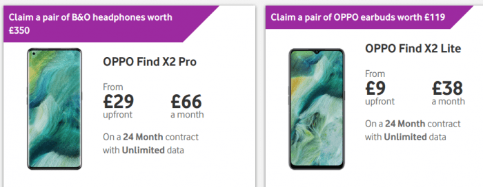 Oppo X2 Pro and Oppo X2 Lite coming to Vodafone