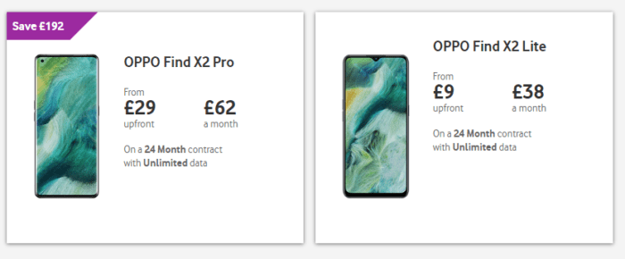 Oppo X2 Pro and X2 Lite arrive on Vodafone