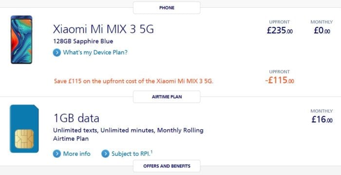 Xiaomi Mi MIX 3 5G. Another great deal!