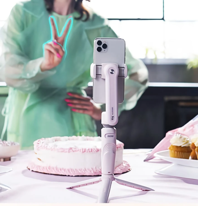 A selfie stick thats also a pocket sized gimbal