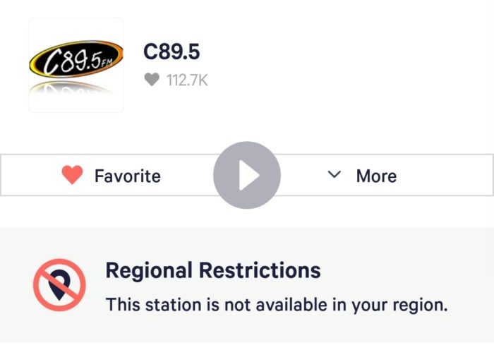 No international radio for you, UK TuneIn listeners