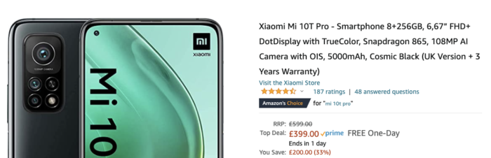 A beast of a phone for less than £400 if you are Quick   Mi 10T Pro