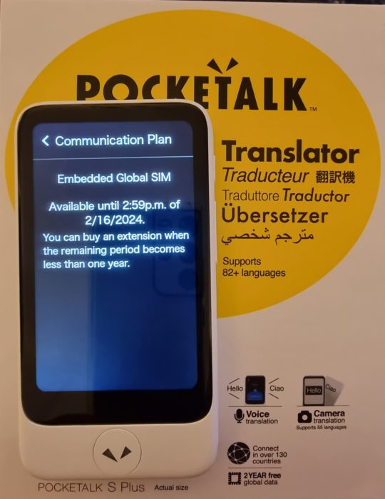 Pocketalk S Plus Translator   Review