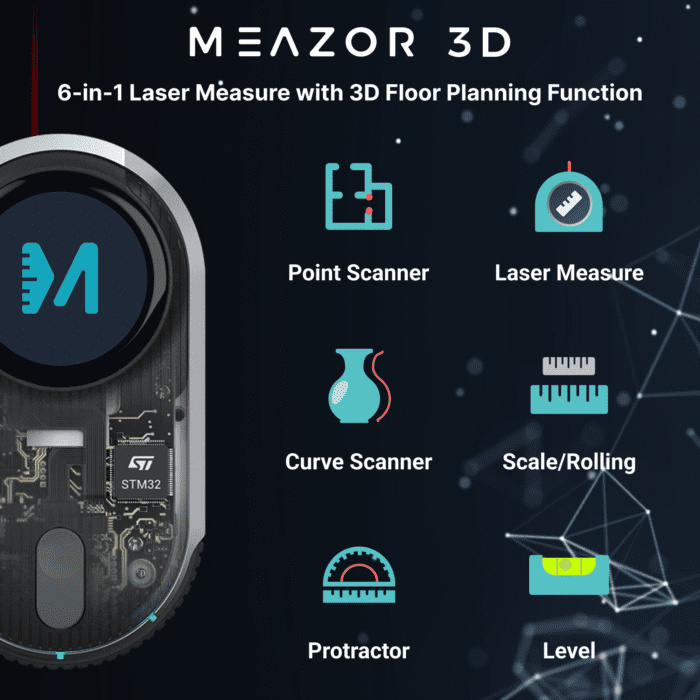 HOZO Design meluncurkan MEAZOR 3D pengukur laser multifungsi 6 in 1 paling ringkas di dunia, dengan fungsi perencanaan lantai 3D yang canggih