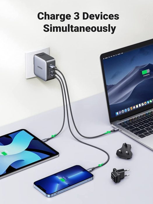 Ugreen lanza su cargador de pared de 3 puertos USB-C Nexode GaN de 65 W con enchufe para EE. UU., Reino Unido y UE - Coolsmartphone