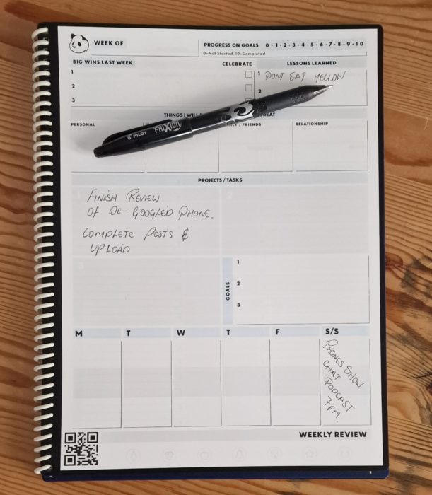 Rocketbook Wave y Panda Planner - Revisión. - Genial teléfono inteligente