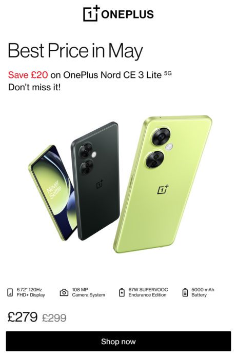 OnePlus Nord CE 3 Lite 5G   Price drop!!