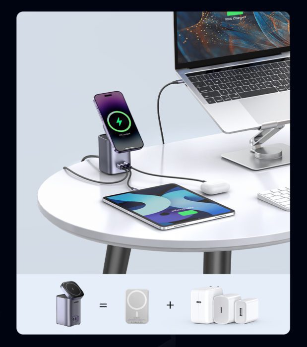 Ugreen launches its highly versatile Nexode 100W GaN Charging Station with MagSafe compatibility