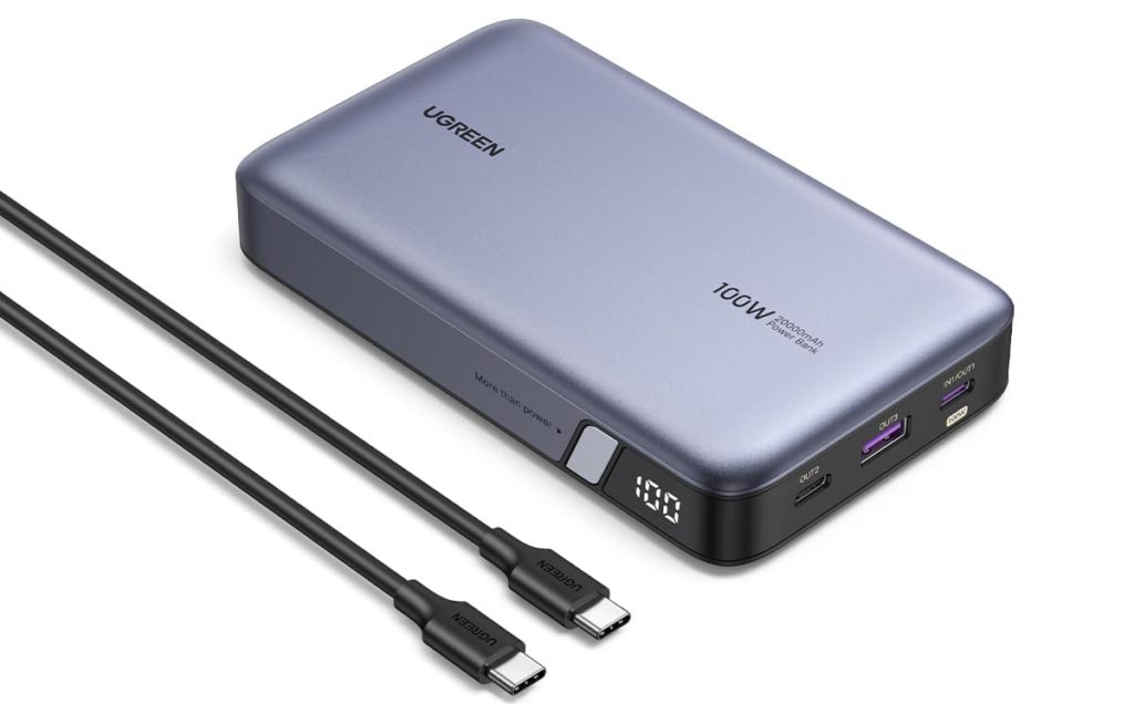 UGREEN launches the Nexode 100W 20000mAh, a 3 Port USB C, 65W Rapid Recharge Portable Charger