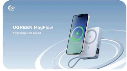 UGREEN Launches MagFlow Series with World Pioneering Qi2 Certified Power Bank, 2 in 1, and 3 in 1 Wireless Chargers. .